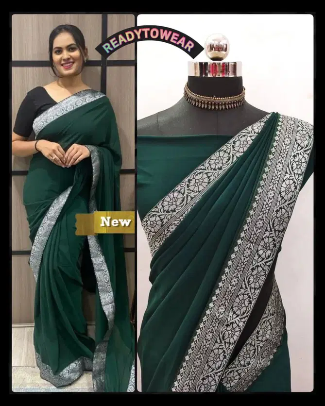 Reeta By Aab Georgette Readymade Sarees Wholesale Shop In Surat